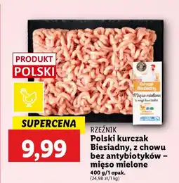 Lidl Mięso mielone z nogi kurczaka kurczaka Rzeźnik codzienna dostawa oferta