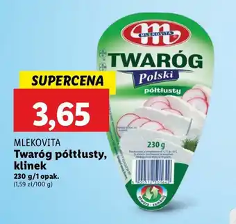 Lidl Twaróg półtłusty Mlekovita oferta