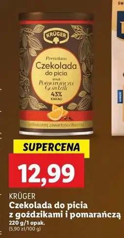 Lidl Czekolada do picia o smaku pomarańcza i goździk Kruger oferta