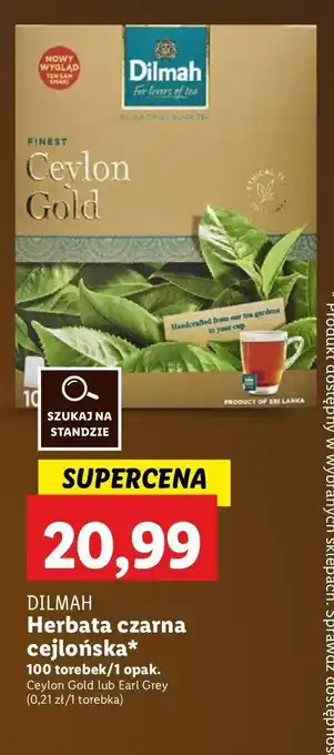 Lidl Herbata Dilmah earl grey oferta