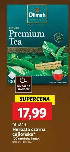 Lidl Herbata Dilmah premium tea oferta