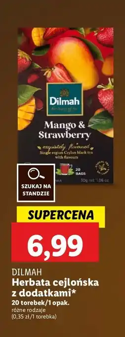 Lidl Herbata mango & strawberry Dilmah oferta