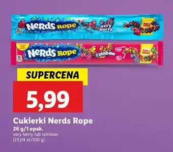 Lidl Cukierki very berry Nerds rope oferta