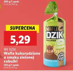 Lidl Wafle kukurydziane zielona cebulka Dzik oferta