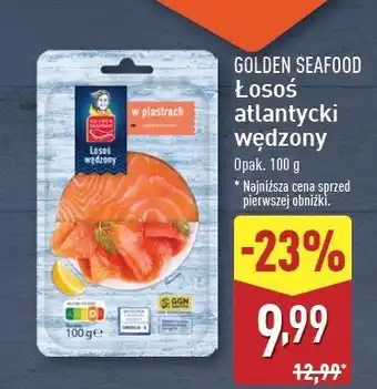 ALDI Łosoś wędzony Golden seafood oferta