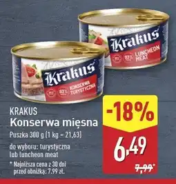 ALDI Konserwa luncheon meat Krakus animex oferta