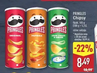 ALDI Chipsy original Pringles oferta