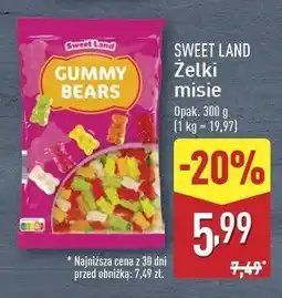 ALDI Żelki misie Sweetland oferta