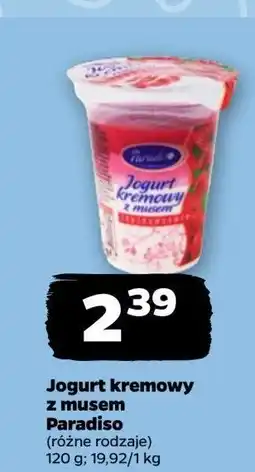 Netto Jogurt kremowy z musem truskawkowym Paradiso oferta