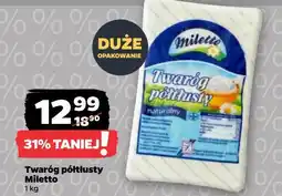 Netto Twaróg naturalny półtłusty Miletto oferta