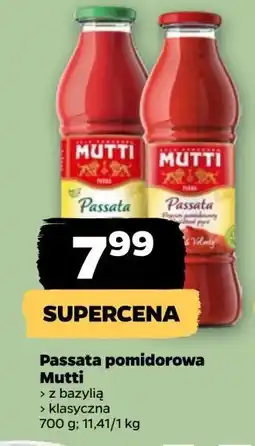 Netto Passata pomidorowa z bazylią Mutti oferta