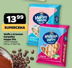 Netto Wafelki kokosowe Karpatka happy oferta