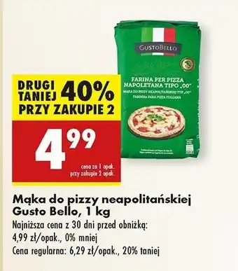 Biedronka Mąka do pizzy neapolitańskiej Gustobello oferta