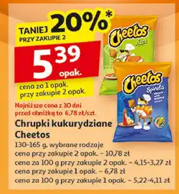 Auchan Chrupki spirals ser z ketchupem Cheetos Frito lay cheetos oferta