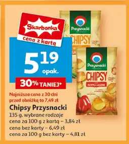 Auchan Chipsy ser z cebulką Przysnacki oferta