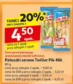 Auchan Paluszki serowe twiller Pik-nik kids oferta