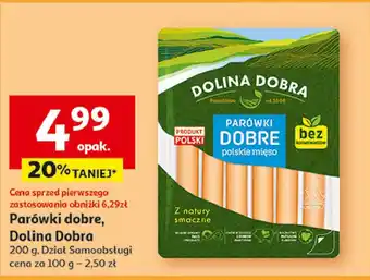 Auchan Parówki 100 % z szynki Dolina dobra oferta