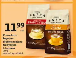 Auchan Kawa Astra łagodna crema Astra caffee oferta