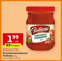 Auchan Koncentrat pomidorowy Pudliszki oferta