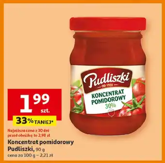 Auchan Koncentrat pomidorowy Pudliszki oferta