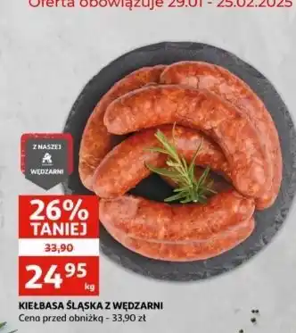 Auchan Kiełbasa śląska z wędzarni Z Naszej Wędzarni Auchan oferta