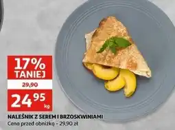 Auchan Naleśniki z serem i brzoskwiniami oferta