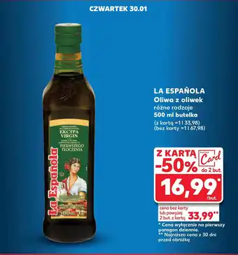 Kaufland Oliwa z oliwek La Espanola oferta