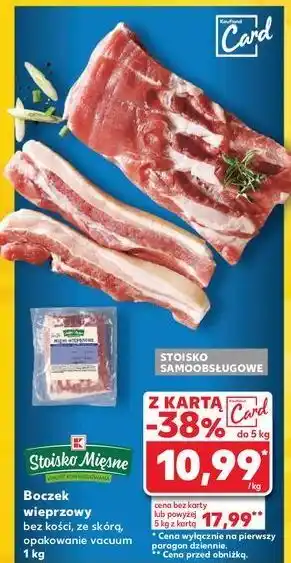 Kaufland Boczek wieprzowy bez żeber ze skórą Stoisko Mięsne oferta