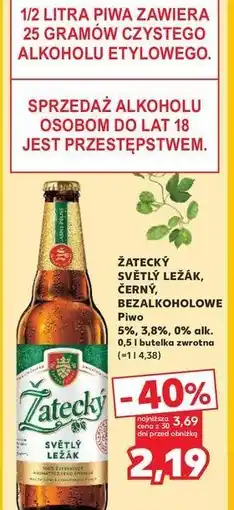 Kaufland Piwo Zatecky Cerny oferta