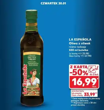 Kaufland Oliwa extra virgin La Espanola oferta