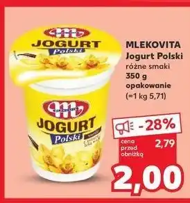 Kaufland Jogurt waniliowy Mlekovita Polski oferta