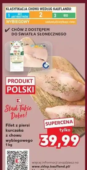 Kaufland Filet z piersi kurczaka chowu wybiegowego K-Classic Stąd Takie Dobre! oferta