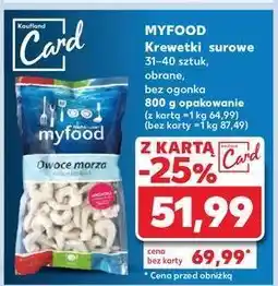 Kaufland Krewetki 31/40 Myfood oferta