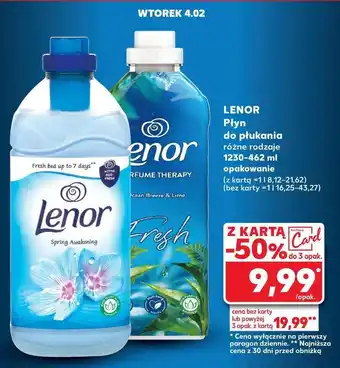 Kaufland Płyn do płukania ocean breeze & lime fresh Lenor oferta