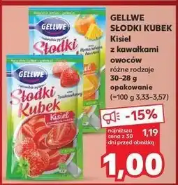 Kaufland Kisiel pomarańczowo - ananasowy Gellwe Słodki Kubek oferta