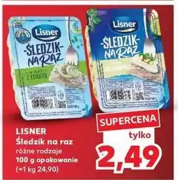 Kaufland Śledzik na raz w sosie śmietanowym Lisner Na Raz oferta