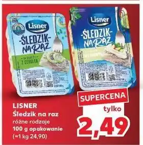 Kaufland Śledzik na raz w sosie śmietanowym Lisner Na Raz oferta