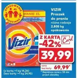 Kaufland Proszek do prania kolorów Vizir oferta