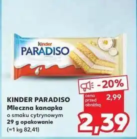 Kaufland Baton Kinder Paradiso oferta