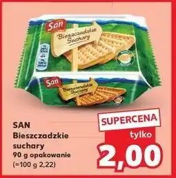 Kaufland Suchary bieszczadzkie San oferta