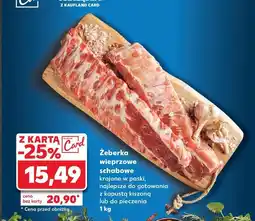 Kaufland Żeberka wieprzowe schabowe oferta