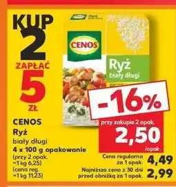 Kaufland Ryż biały długi Cenos oferta