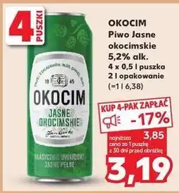 Kaufland Piwo Okocim Jasne Okocimskie oferta