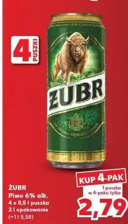 Kaufland Piwo Żubr 1768 oferta