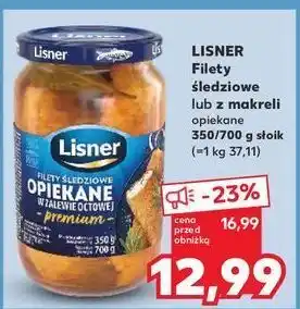 Kaufland Makrela opiekana w zalewie octowej Lisner oferta