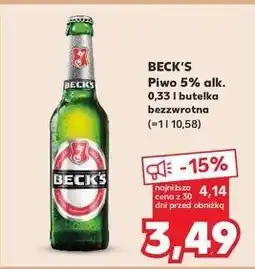 Kaufland Piwo Beck's Imported oferta