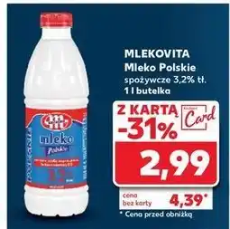 Kaufland Mleko polskie 3.2% Mlekovita oferta