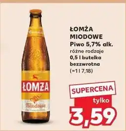 Kaufland Piwo Łomża Miodowe oferta