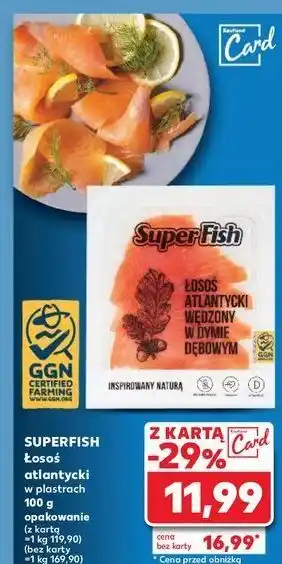 Kaufland Łosoś atlantycki wędzony w dymie dębowym Superfish oferta