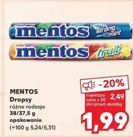 Kaufland Dropsy fruit Mentos Classic oferta